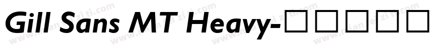 Gill Sans MT Heavy字体转换